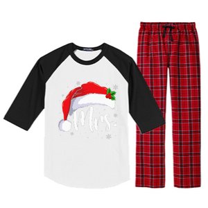 Mr Mrs Claus Christmas Couples Matching His And Her Pajamas Raglan Sleeve Pajama Set