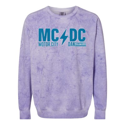 MCDC, Motor City Dan Campbell Funny Football Colorblast Crewneck Sweatshirt