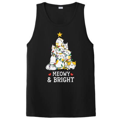 MY MEOW CATS CHRISTMAS TREE Pajama Xmas Funny PosiCharge Competitor Tank