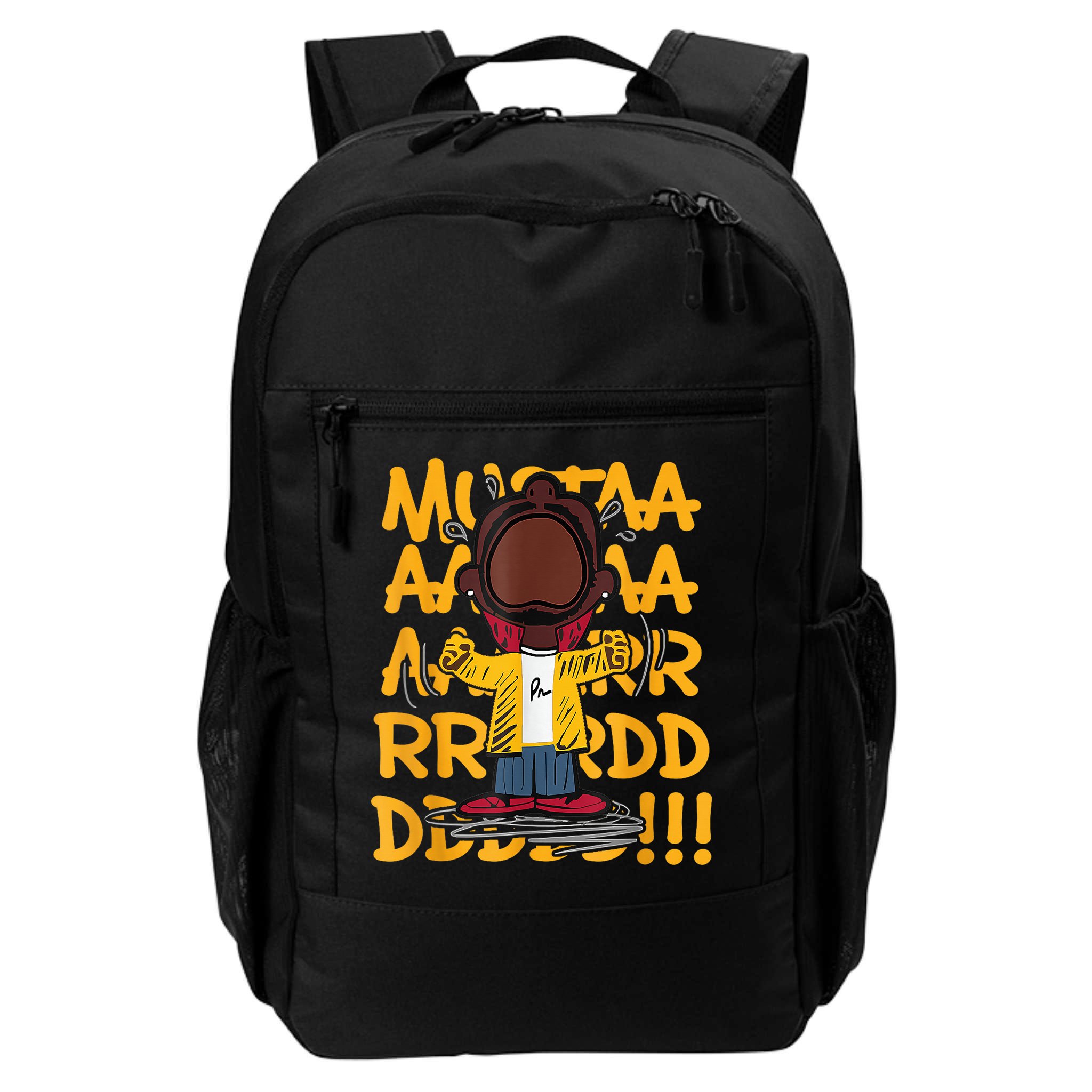 Mustard Meme Character Crying Backpack