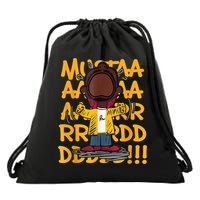 Mustard Meme Character Crying Drawstring Bag