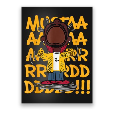 Mustard Meme Character Crying Poster