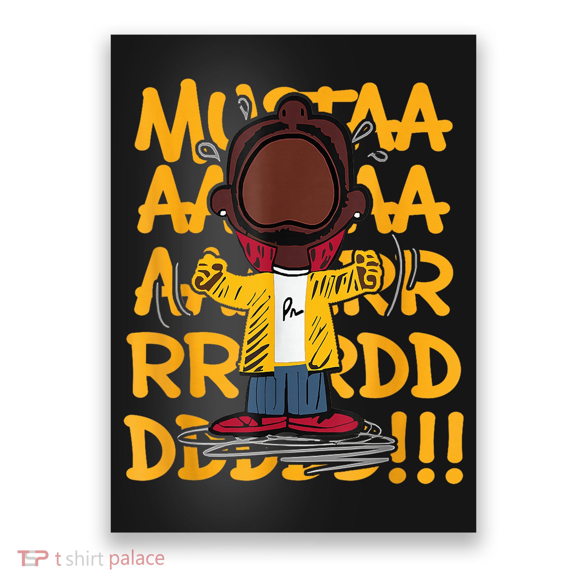 Mustard Meme Character Crying Poster