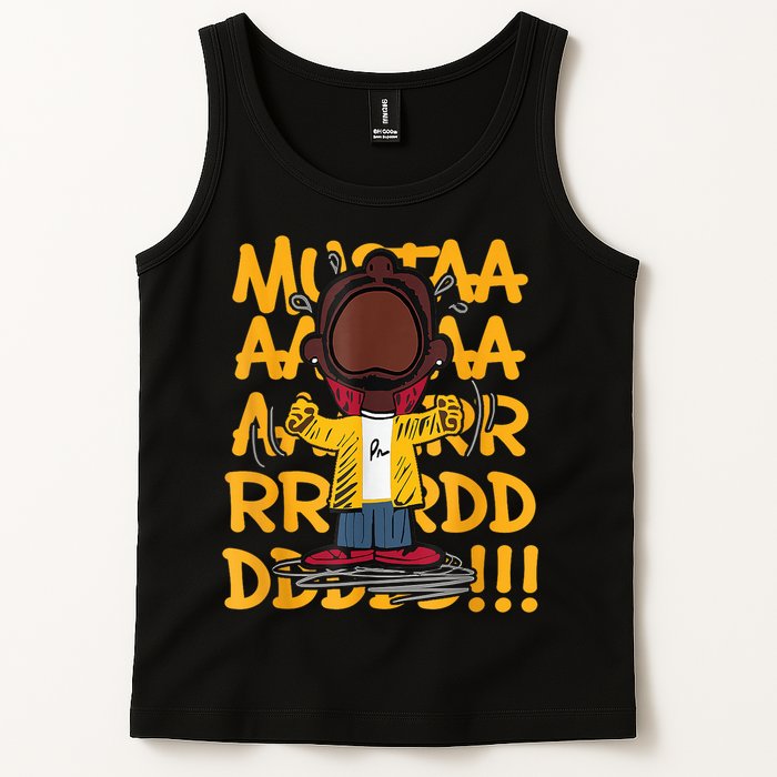 Mustard Meme Character Crying Tank Top
