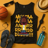 Mustard Meme Character Crying Tank Top