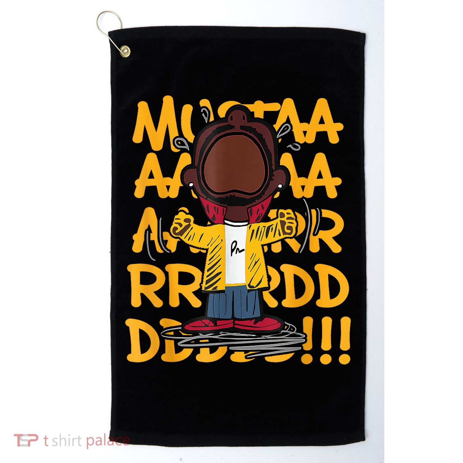 Mustard Meme Character Crying Golf Towel