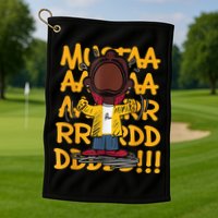 Mustard Meme Character Crying Golf Towel
