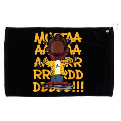 Mustard Meme Character Crying Grommeted Golf Towel