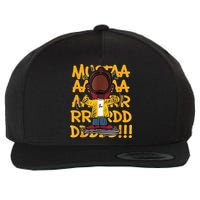 Mustard Meme Character Crying Wool Snapback Cap