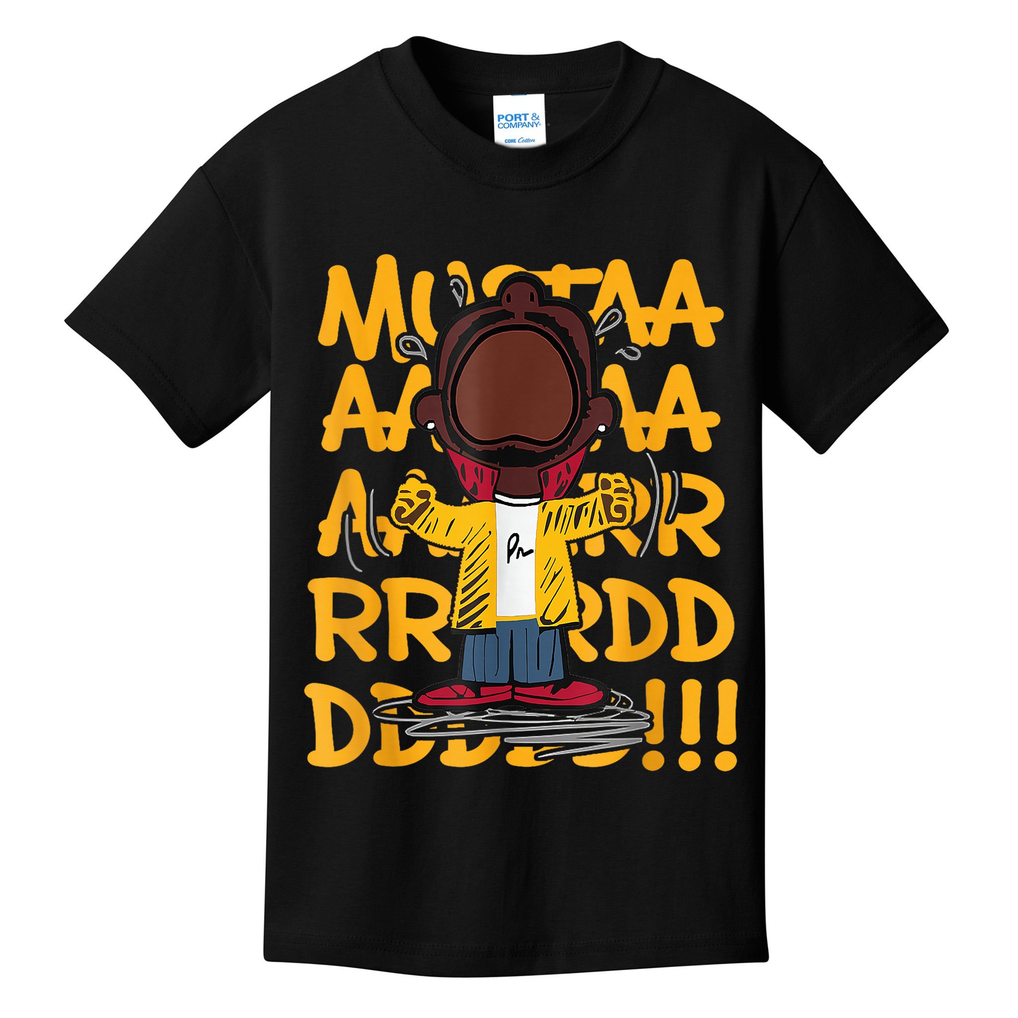 Mustard Meme Character Crying Kids T-Shirt