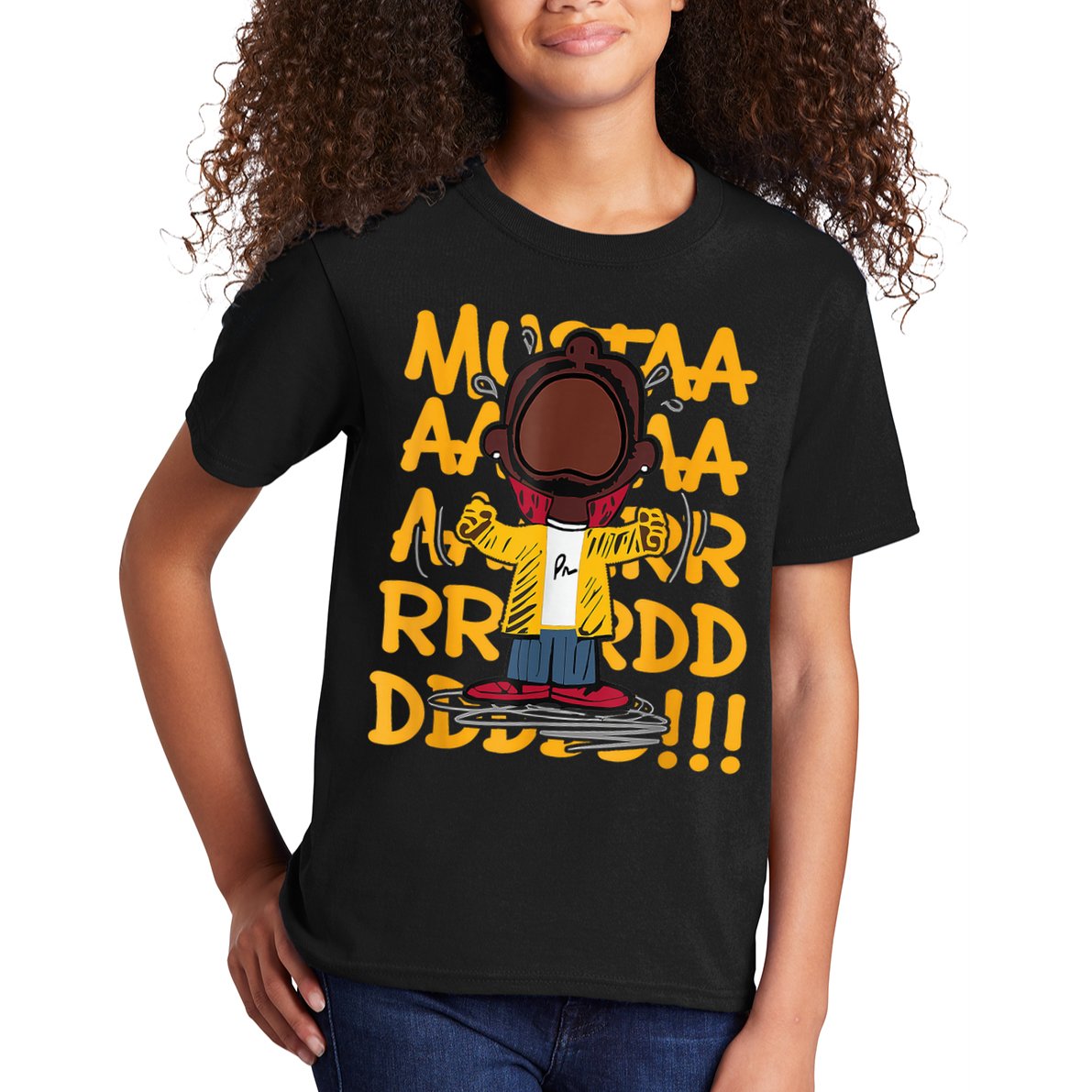 Mustard Meme Character Crying Kids T-Shirt
