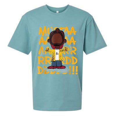 Mustard Meme Character Crying Sueded Cloud Jersey T-Shirt