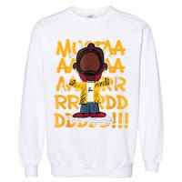 Mustard Meme Character Crying Garment-Dyed Sweatshirt