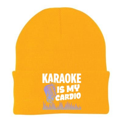 Music My Cardio Is Perfect For Karaoke Singers Music Lovers Gift Knit Cap Winter Beanie