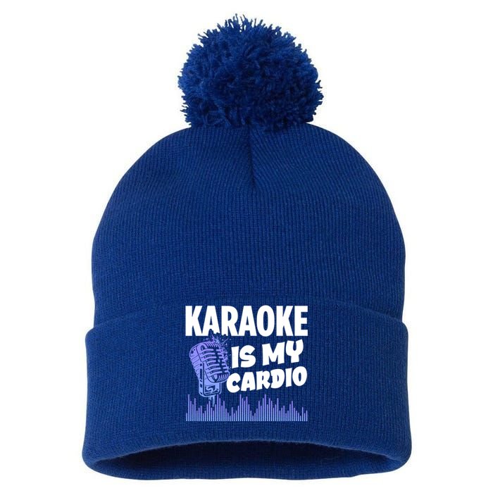 Music My Cardio Is Perfect For Karaoke Singers Music Lovers Gift Pom Pom 12in Knit Beanie