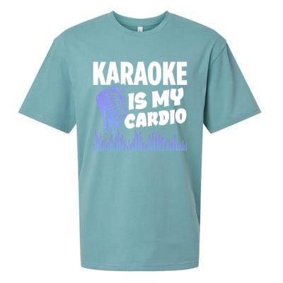 Music My Cardio Is Perfect For Karaoke Singers Music Lovers Gift Sueded Cloud Jersey T-Shirt