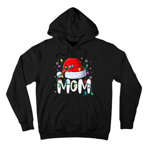 Mom Mother Christmas Lights Mother Pajama Family Matching Hoodie