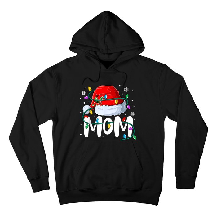 Mom Mother Christmas Lights Mother Pajama Family Matching Hoodie