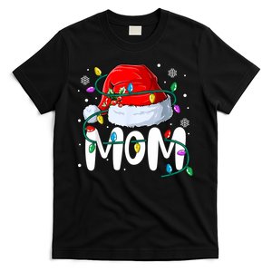 Mom Mother Christmas Lights Mother Pajama Family Matching T-Shirt