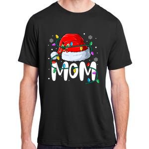 Mom Mother Christmas Lights Mother Pajama Family Matching Adult ChromaSoft Performance T-Shirt