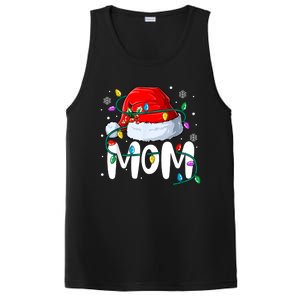 Mom Mother Christmas Lights Mother Pajama Family Matching PosiCharge Competitor Tank