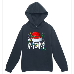 Mom Mother Christmas Lights Mother Pajama Family Matching Urban Pullover Hoodie