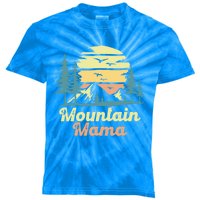 Mountain Mama Camping Hiking Mom Adventure Mothers Day Gift Kids Tie-Dye T-Shirt