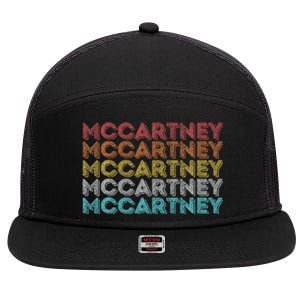 Mccartney 7 Panel Mesh Trucker Snapback Hat