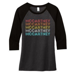 Mccartney Women's Tri-Blend 3/4-Sleeve Raglan Shirt