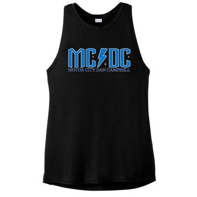 MCDC Motor City Dan Campbell Funny Football Ladies PosiCharge Tri-Blend Wicking Tank