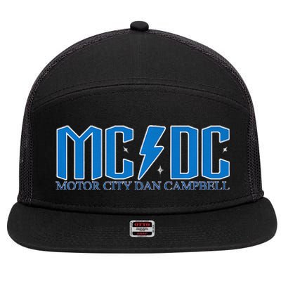 MCDC Motor City Dan Campbell Funny Football 7 Panel Mesh Trucker Snapback Hat