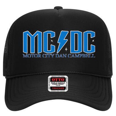 MCDC Motor City Dan Campbell Funny Football High Crown Mesh Back Trucker Hat