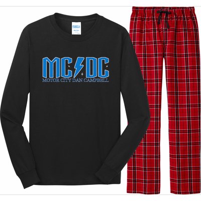 MCDC Motor City Dan Campbell Funny Football Long Sleeve Pajama Set