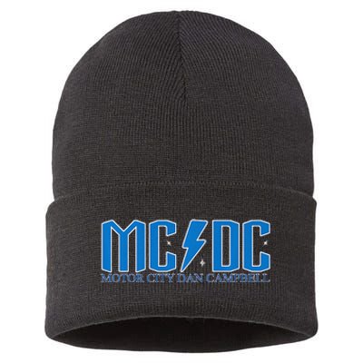 MCDC Motor City Dan Campbell Funny Football Sustainable Knit Beanie