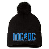 MCDC Motor City Dan Campbell Funny Football Pom Pom 12in Knit Beanie