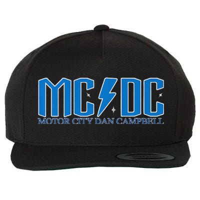 MCDC Motor City Dan Campbell Funny Football Wool Snapback Cap