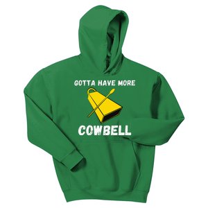 Must More Cowbell Have Funny Sarcastic Kids Hoodie