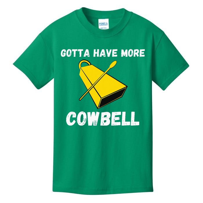 Must More Cowbell Have Funny Sarcastic Kids T-Shirt