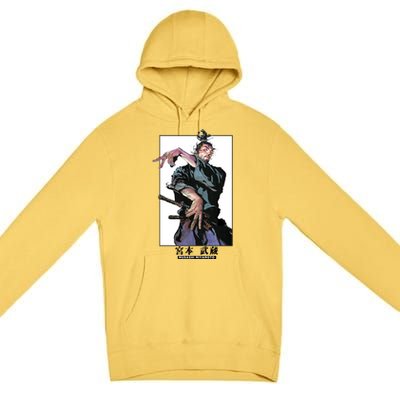 Musashi Miyamotoart Colored Panel Collection Premium Pullover Hoodie