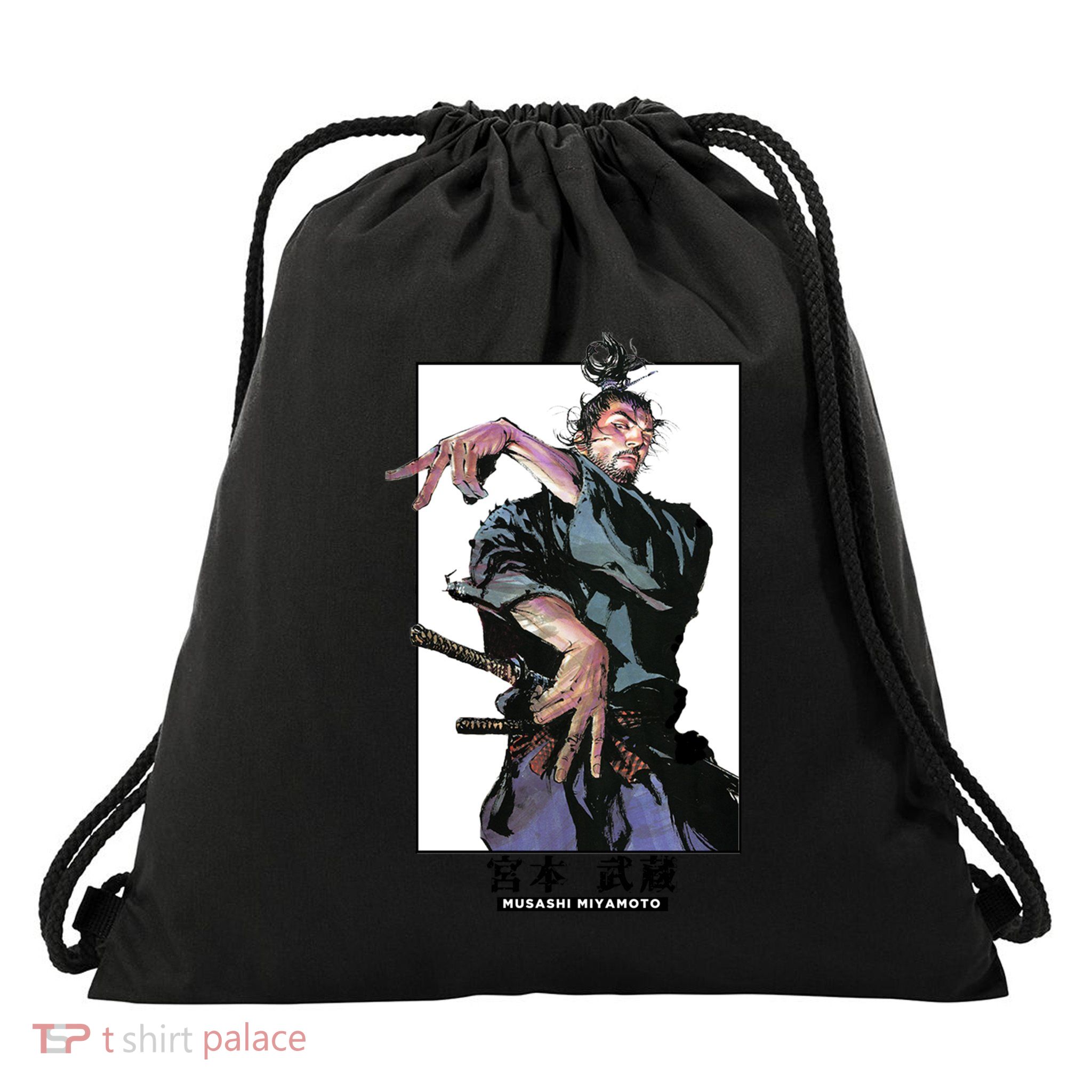 Musashi Miyamotoart Colored Panel Collection Drawstring Bag