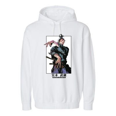 Musashi Miyamotoart Colored Panel Collection Garment-Dyed Fleece Hoodie