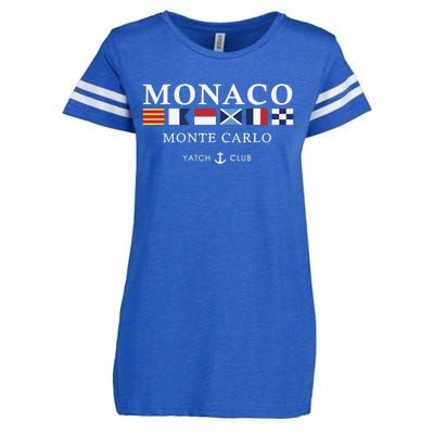 Monaco Monte Carlo Yatch Club Vintage Enza Ladies Jersey Football T-Shirt