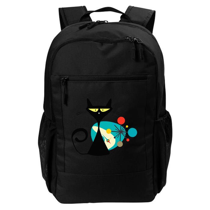 Midcentury Mid Century Cat Retro Atomic Age Space Modern Backpack