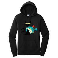 Midcentury Mid Century Cat Retro Atomic Age Space Modern Women's Pullover Hoodie