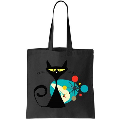 Midcentury Mid Century Cat Retro Atomic Age Space Modern Bag