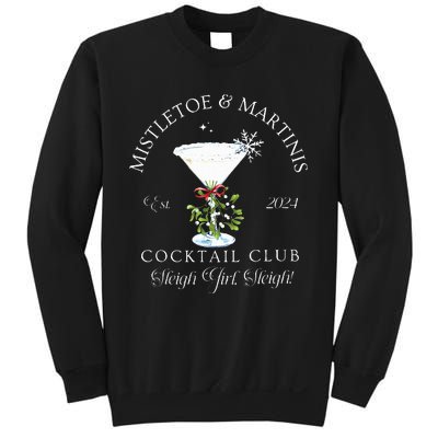 Mistletoe & Martinis Cocktail Club Sleigh Apparel Sweatshirt