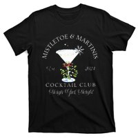 Mistletoe & Martinis Cocktail Club Sleigh Apparel T-Shirt