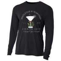 Mistletoe & Martinis Cocktail Club Sleigh Apparel Cooling Performance Long Sleeve Crew