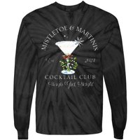 Mistletoe & Martinis Cocktail Club Sleigh Apparel Tie-Dye Long Sleeve Shirt