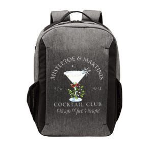 Mistletoe & Martinis Cocktail Club Sleigh Apparel Vector Backpack